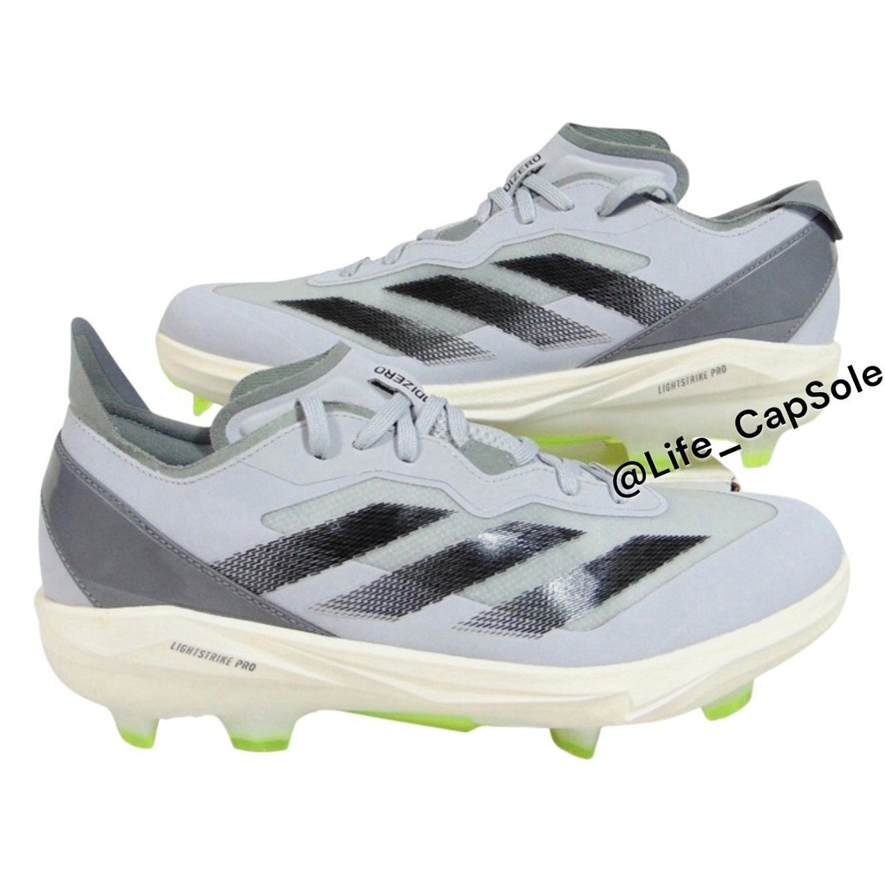 Size 6.5 Adidas Adizero Instict TPU‎ Softball Cleats Women Grey Black New ID0864